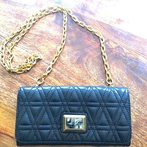 Marc By Marc Jacobs Quilted Lambskin Leather Crossbody Wallet .